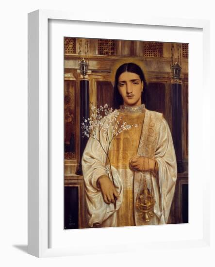 A Saint of the Eastern Church (Formerly Called A Greek Acolyte), 1867-68 (W/C on Paper)-Simeon Solomon-Framed Giclee Print