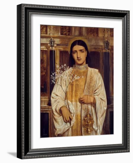 A Saint of the Eastern Church (Formerly Called A Greek Acolyte), 1867-68 (W/C on Paper)-Simeon Solomon-Framed Giclee Print