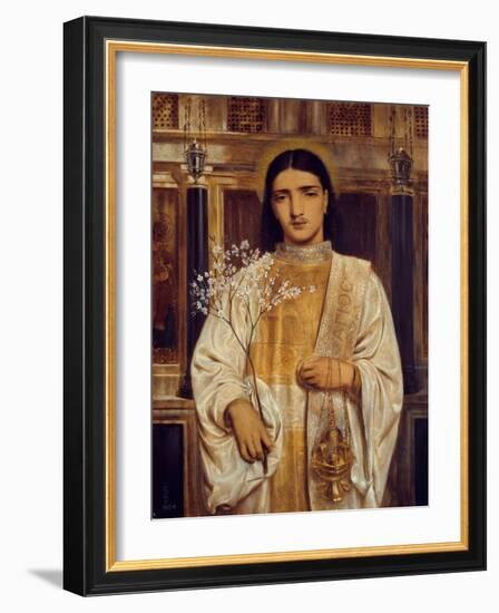 A Saint of the Eastern Church (Formerly Called A Greek Acolyte), 1867-68 (W/C on Paper)-Simeon Solomon-Framed Giclee Print