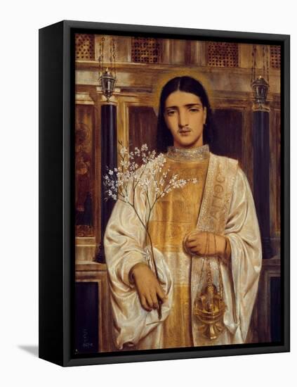 A Saint of the Eastern Church (Formerly Called A Greek Acolyte), 1867-68 (W/C on Paper)-Simeon Solomon-Framed Premier Image Canvas