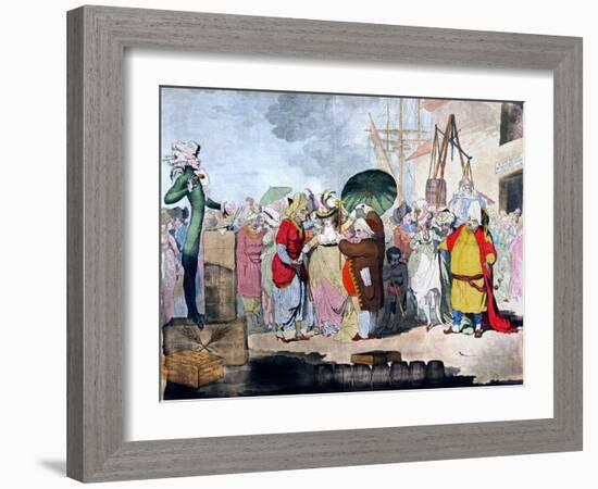 A Sale of English Beauties in the East Indies-James Gillray-Framed Giclee Print