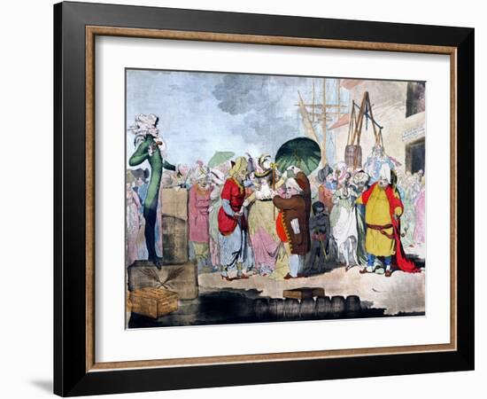 A Sale of English Beauties in the East Indies-James Gillray-Framed Giclee Print