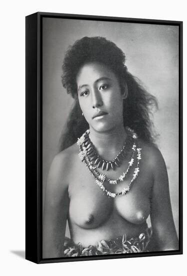 A Samoan belle, wearing necklaces of teeth and shells, 1902-Thomas Andrew-Framed Stretched Canvas