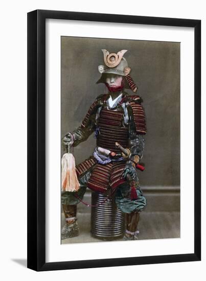 A Samurai in Armour, Japan, 1882-Felice Beato-Framed Giclee Print