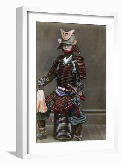 A Samurai in Armour, Japan, 1882-Felice Beato-Framed Giclee Print