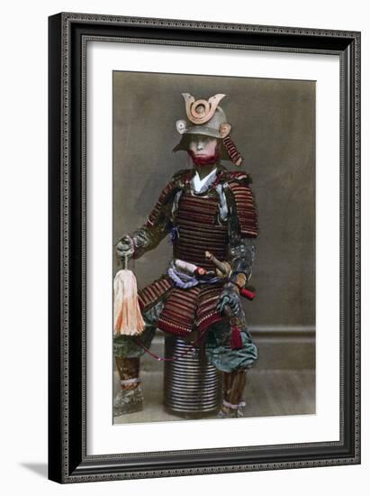 A Samurai in Armour, Japan, 1882-Felice Beato-Framed Giclee Print