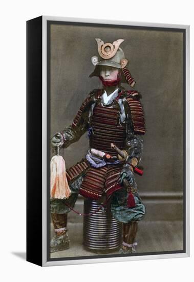 A Samurai in Armour, Japan, 1882-Felice Beato-Framed Premier Image Canvas