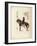 A Samurai Soldier Sitting on His Horse-null-Framed Giclee Print