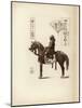 A Samurai Soldier Sitting on His Horse-null-Mounted Giclee Print