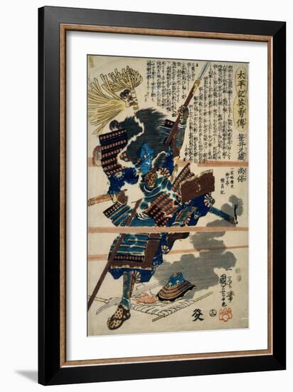 A Samurai-Kuniyoshi Utagawa-Framed Giclee Print