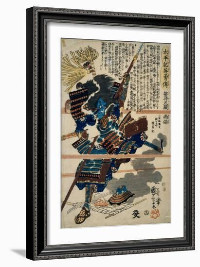 A Samurai-Kuniyoshi Utagawa-Framed Giclee Print