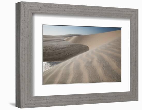 A Sand Dune Near Jericoacoara, Brazil-Alex Saberi-Framed Photographic Print
