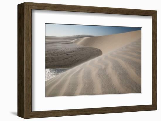 A Sand Dune Near Jericoacoara, Brazil-Alex Saberi-Framed Photographic Print