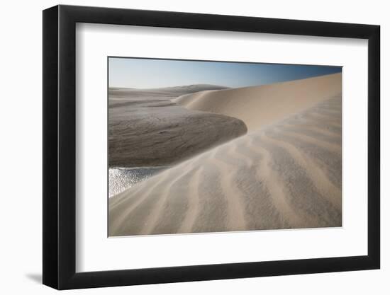 A Sand Dune Near Jericoacoara, Brazil-Alex Saberi-Framed Photographic Print