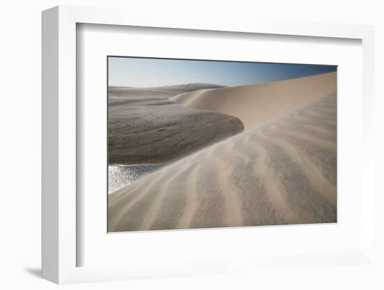 A Sand Dune Near Jericoacoara, Brazil-Alex Saberi-Framed Photographic Print