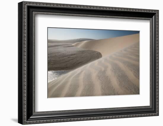 A Sand Dune Near Jericoacoara, Brazil-Alex Saberi-Framed Photographic Print