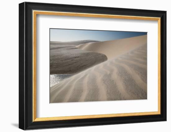 A Sand Dune Near Jericoacoara, Brazil-Alex Saberi-Framed Photographic Print