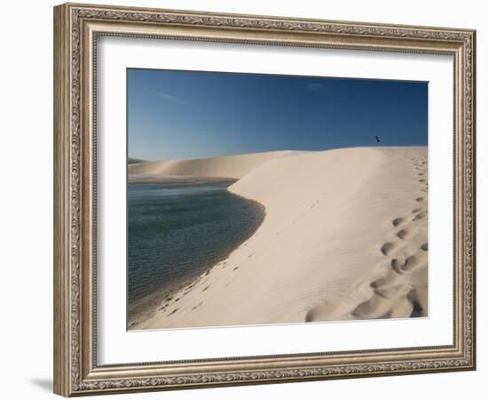 A Sand Dune Near Jericoacoara, Brazil-Alex Saberi-Framed Photographic Print