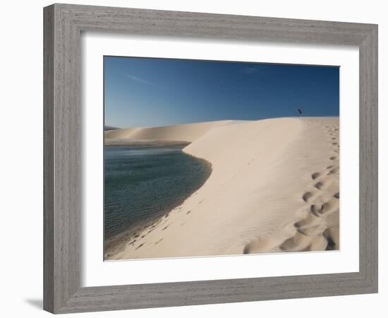 A Sand Dune Near Jericoacoara, Brazil-Alex Saberi-Framed Photographic Print