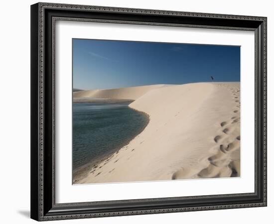 A Sand Dune Near Jericoacoara, Brazil-Alex Saberi-Framed Photographic Print