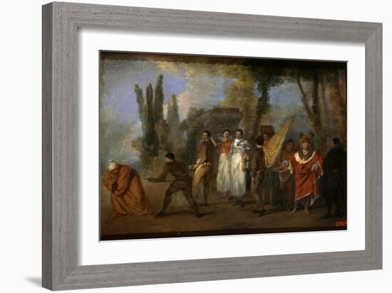 A Satire on Physicians, C1708-Jean-Antoine Watteau-Framed Giclee Print