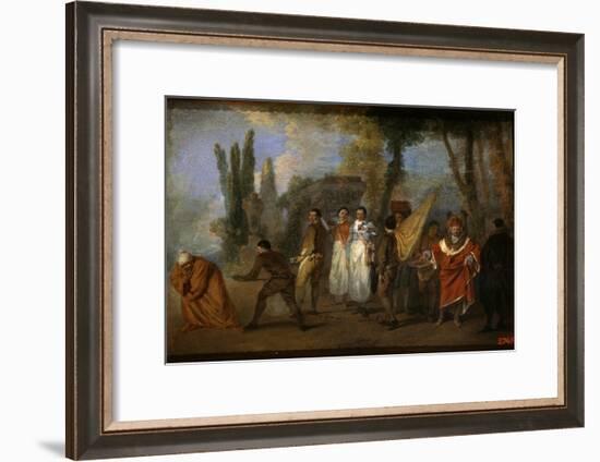 A Satire on Physicians, C1708-Jean-Antoine Watteau-Framed Giclee Print