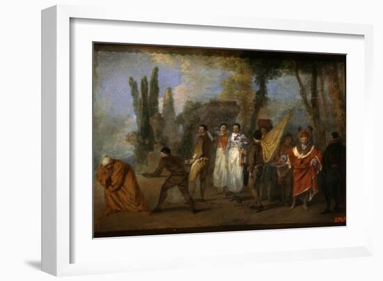 A Satire on Physicians, C1708-Jean-Antoine Watteau-Framed Giclee Print