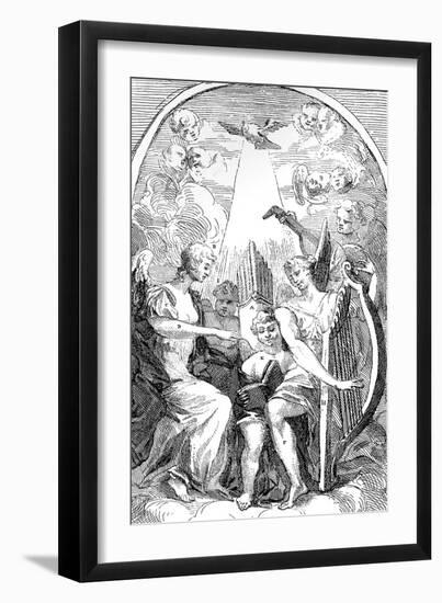 A Satire on the Altar-Piece by Kent in St Clement Danes Church, Westminster, 1725-William Hogarth-Framed Giclee Print