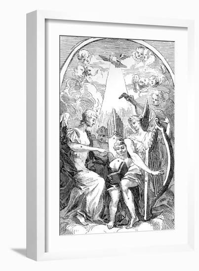 A Satire on the Altar-Piece by Kent in St Clement Danes Church, Westminster, 1725-William Hogarth-Framed Giclee Print