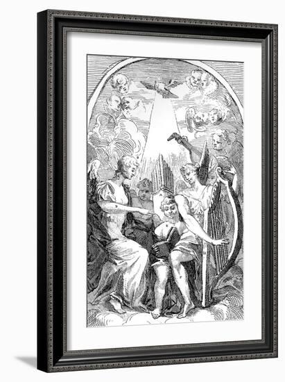 A Satire on the Altar-Piece by Kent in St Clement Danes Church, Westminster, 1725-William Hogarth-Framed Giclee Print