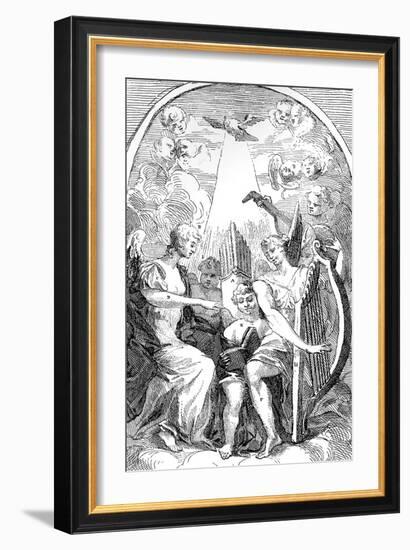 A Satire on the Altar-Piece by Kent in St Clement Danes Church, Westminster, 1725-William Hogarth-Framed Giclee Print