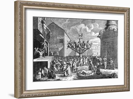 A Satire on the South Sea Company, 1721-William Hogarth-Framed Giclee Print