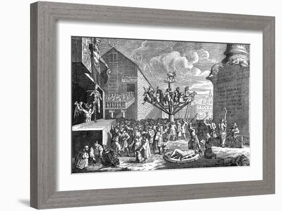 A Satire on the South Sea Company, 1721-William Hogarth-Framed Giclee Print