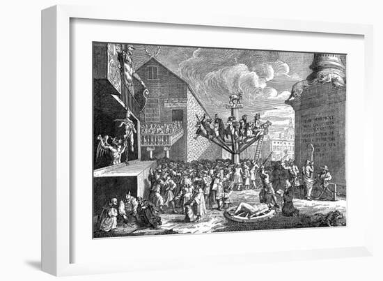 A Satire on the South Sea Company, 1721-William Hogarth-Framed Giclee Print