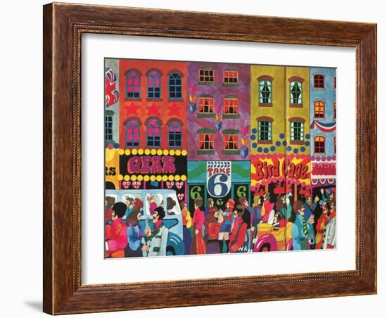 A Saturday Morning 2, from 'Carnaby Street' by Tom Salter, 1970-Malcolm English-Framed Giclee Print