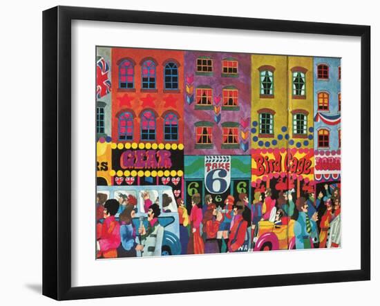 A Saturday Morning 2, from 'Carnaby Street' by Tom Salter, 1970-Malcolm English-Framed Giclee Print