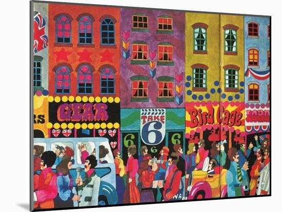 A Saturday Morning 2, from 'Carnaby Street' by Tom Salter, 1970-Malcolm English-Mounted Giclee Print