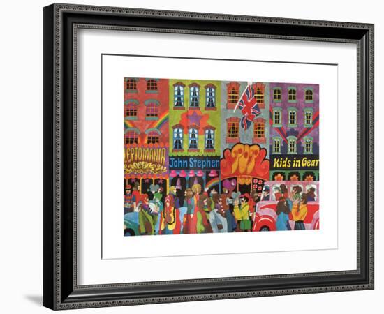 A Saturday Morning 4, from 'Carnaby Street' by Tom Salter, 1970-Malcolm English-Framed Giclee Print