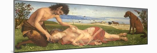 A Satyr Mourning over a Nymph, C. 1495-Piero di Cosimo-Mounted Giclee Print