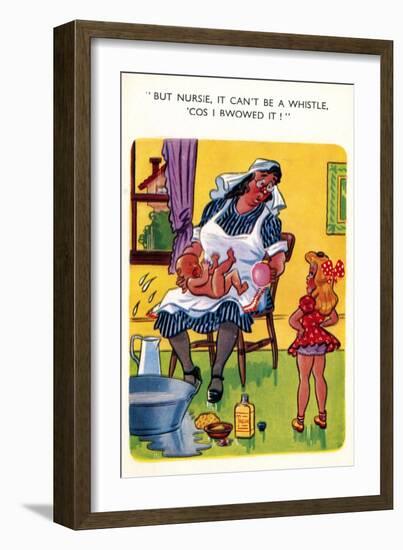 A Saucy Postcard, Early 20th Century-null-Framed Giclee Print