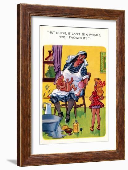 A Saucy Postcard, Early 20th Century-null-Framed Giclee Print