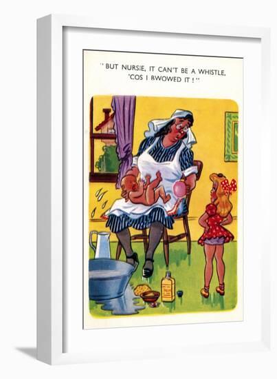 A Saucy Postcard, Early 20th Century-null-Framed Giclee Print