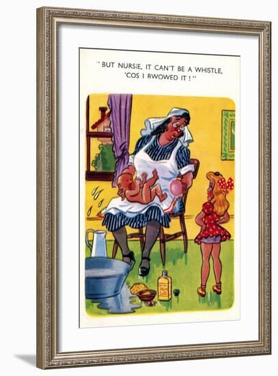 A Saucy Postcard, Early 20th Century-null-Framed Giclee Print