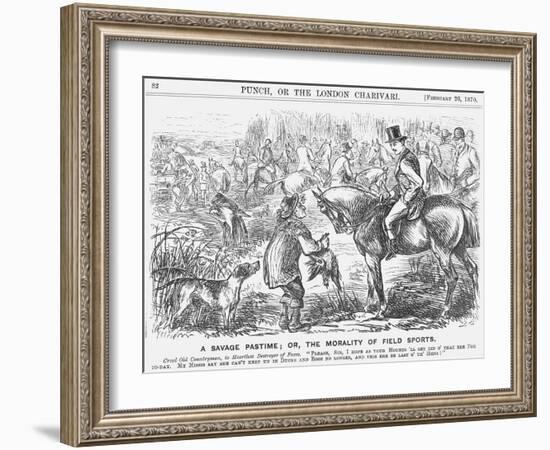 A Savage Pastime; Or, the Morality of Field Sports, 1870-Georgina Bowers-Framed Giclee Print