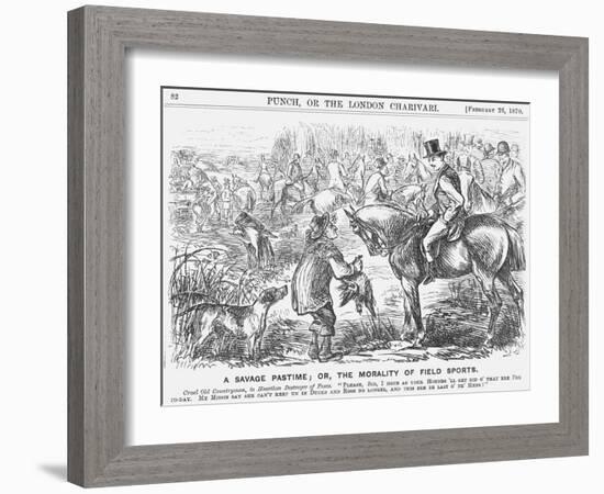 A Savage Pastime; Or, the Morality of Field Sports, 1870-Georgina Bowers-Framed Giclee Print