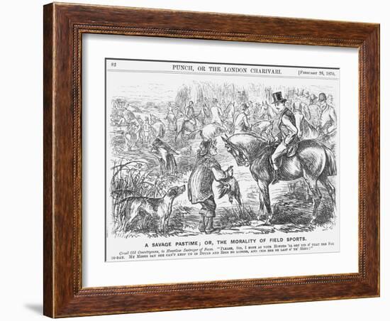 A Savage Pastime; Or, the Morality of Field Sports, 1870-Georgina Bowers-Framed Giclee Print
