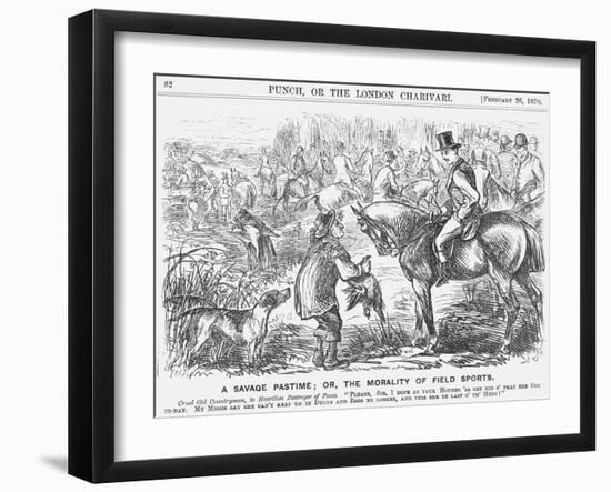 A Savage Pastime; Or, the Morality of Field Sports, 1870-Georgina Bowers-Framed Giclee Print