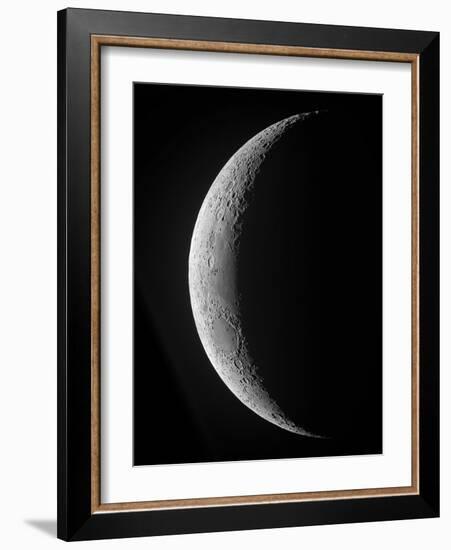 A Saxing Crescent Moon in High Resolution-Stocktrek Images-Framed Photographic Print
