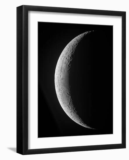 A Saxing Crescent Moon in High Resolution-Stocktrek Images-Framed Photographic Print