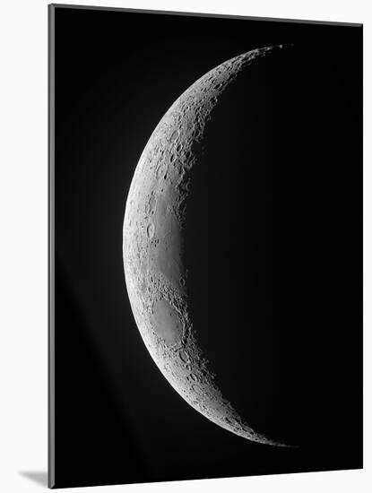 A Saxing Crescent Moon in High Resolution-Stocktrek Images-Mounted Photographic Print